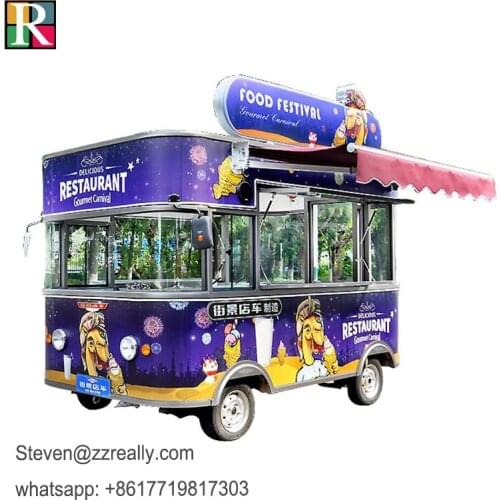 RL-C34-1 Mobile food truck ice cream fast electric food truck for sale europe