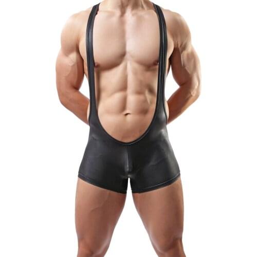 Mens Sexy Undershirt Men Bodysuit Body Man Jumpsuit Wresting Undershirts Tight Shaper Gay Exotic Club Jumpsuit