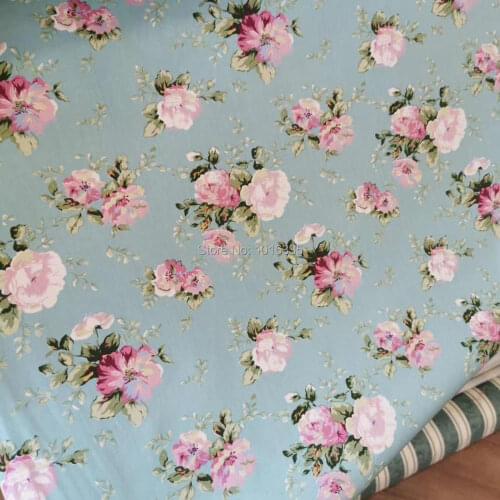 2020 New Arrivals flowers cotton fabric DIY bedding apparel dress patchwork fabric kids handwork cotton cloth tecido