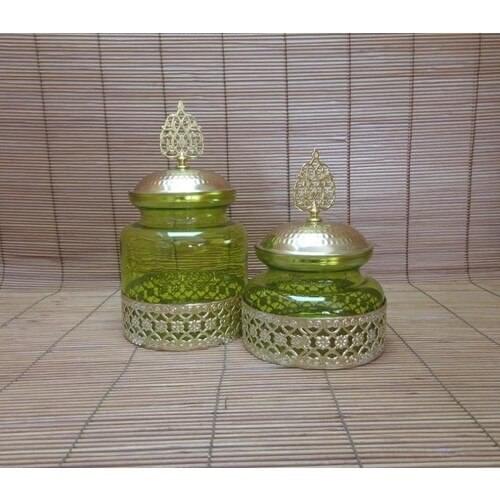 Ottoman Lux Glass Jar-Supplies Storage Jar 2 Li