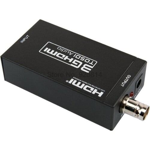 20pcs/lot HDMI to SDI Converter Scaler Adapter 1080P MINI 3G with Coaxial Audio Output for Home Theater Cinema PC HD