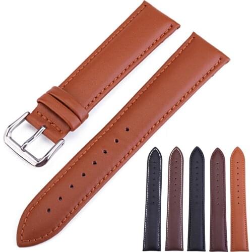 Unisex Solid Color Faux Leather Pin Buckle Watch Strap Belt Wristband Watchband Waterproof and Sweatproof, Comfortable to Wear