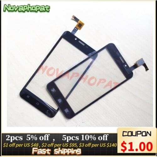 Novaphopat Black Screen For Dexp Ixion X140 Touch Screen Digitizer Touchscreen Glass Sensor Panel + tracking