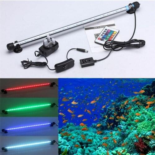 LED Aquarium Light Waterproof Fish Tank Light Underwater Fish Lamp Aquariums Decor Lighting Plant Lamp 19-49CM EU/US/UK Plug