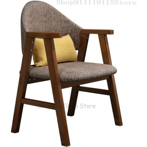 Solid Wood Desk Chair Household Study Study Study Chair White Simple Computer Chair Nordic Leisure Dining Chair Staff Office Cha