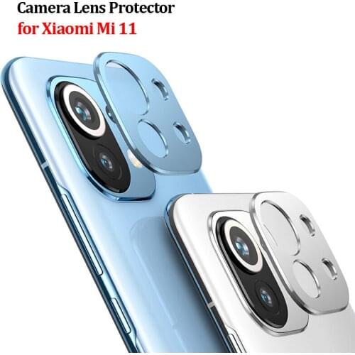 Camera Protective Ring For Funda Xiaomi Mi 11 Back Camera Lens Protector Ring Cover on For Xiaomi Mi 11 Mi11 Camera Cover Case