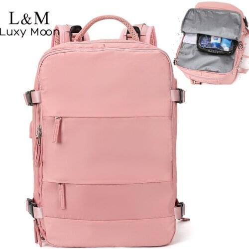 16 Inch Women Backpack USB charging Nylon Laptop Backpacks Outdoor Large Capacity Business Back Pack Bag School Bagpack X301H
