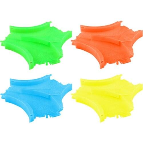 1pc 3 In 1 Flex&Glow Puzzl Cross Road For Racing Tracks That Bend Random Color Educational Toys