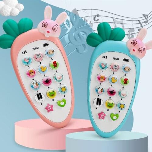 1piece Baby Electronic Phone Toys Music Early Childhood Educational Toys Multi-function Simulation Phone Toys