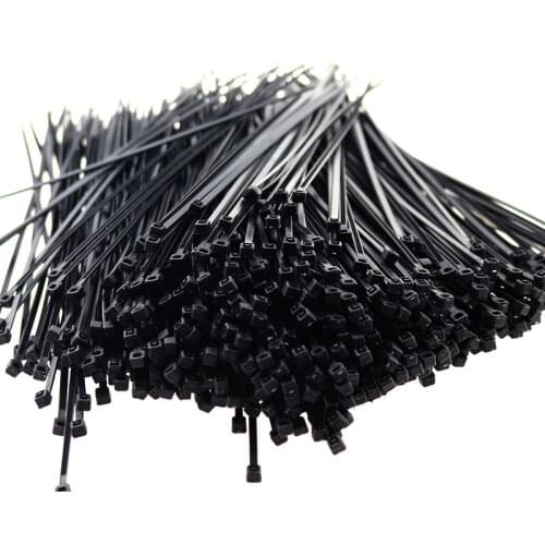 100PCS Nylon Cable Ties 3*100 3*120 3*150 3*200 White Black Cable Wire Ties Self Locking 5*300mm Zip Ties 100mm 150mm 200mm