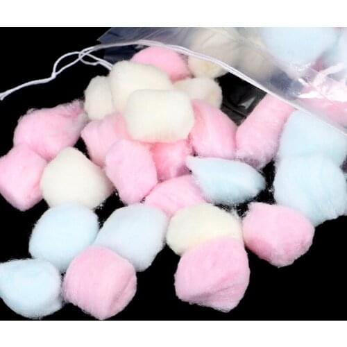100pcs/pack Nail Polish Remover Cleaning Tool Colorful Cotton Wool Balls Cleaner Nail Art Manicure Tools Wholesale