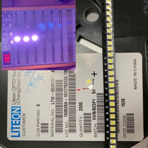 2000PCS LITEON LED Backlight 1w-1.5W 3V 3528 2835 1210 Cool white LED LCD TV Backlight TV Application LTW-3528VSY-40