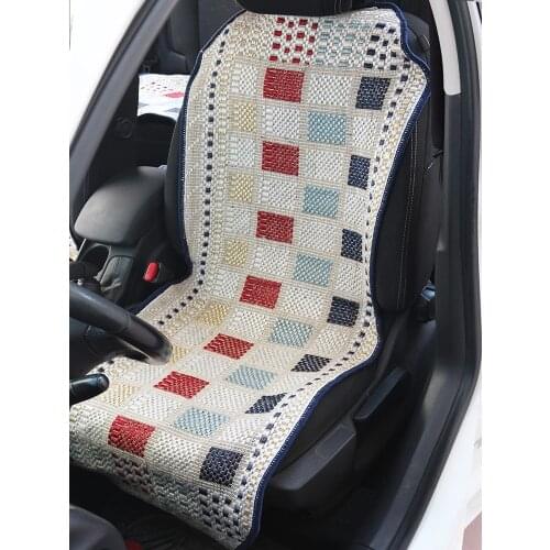 2021 New Universal Car Seat Cover Protector Cotton Washable Linen Front And Back Cushion Pad Mat Breathable Auto Accessories