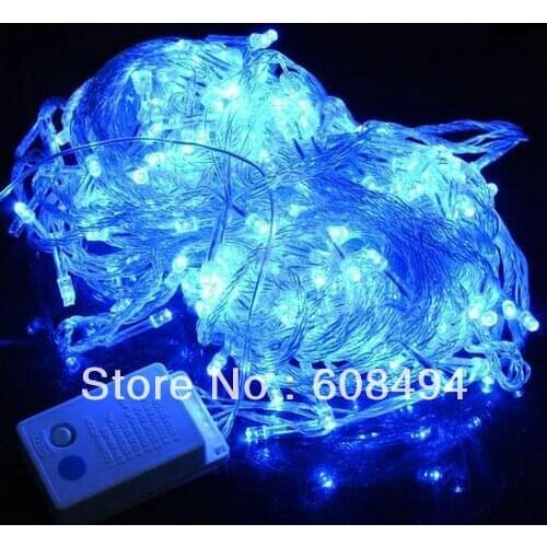 5pcs/lot 30M 300 LED Fairy Party Wedding Christmas String Light Garland Xmas decoration 8 sparkling modes 220V EU-4 color option