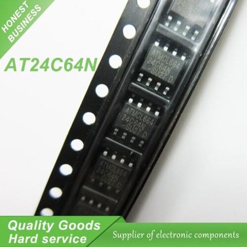 50PCS AT24C64N 24C64N 24C64 AT24N64 SOP-8 EEPROM 32/64k 2-Wire Bus new original