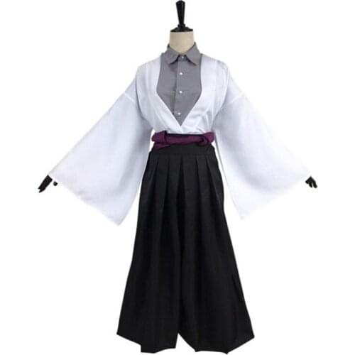 Anime Comic Demon Slayer Kimetsu no Yaiba Cosplay Costumes Tsuyuri Kanawo Yushirou Cosplay Costume Kimono Uniform Kendo Suits