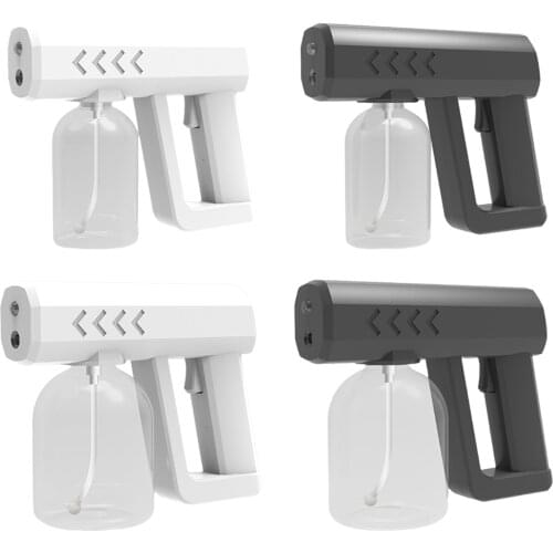 Wireless Blue Light Nano Sprayer Fogger Handheld USB Charging Sterilization Spray Gun for Home Office School 300ml/500ml