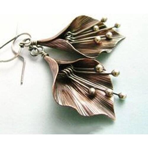 Bohemia Vintage Leaves Drop Earrings For Womens Jewelry Big Brand Exaggerated Female Tassel Dangle Earings Brincos Bijoux Gifts