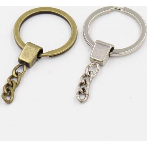 10 pcs/lot) 30mm diameter Keychain for DIY samll gift Fitting