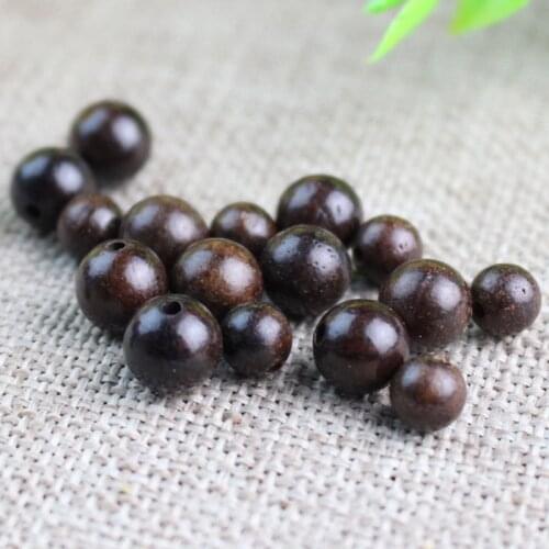 100pcs/lot Natural Wooden Loose Charm Beads 6mm 8mm 10mm Dark Coffee Prayer Yoga Space Monzo Wood Beads DIY Jewelry Findings