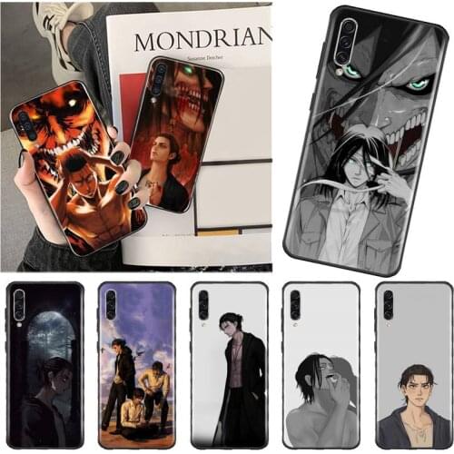 Attack on Titan Eren Jaeger Phone Case For Samsung A40 A50 A51 A71 A20E A20S S8 S9 S10 S20 Plus note 20 ultra 4G 5G