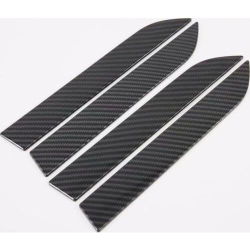 For Tesla Model X 2017 2018 2019 Carbon Fiber Color Side Door Handle Cover Trim Door Accessories Styling