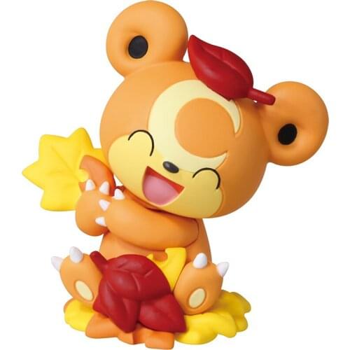 TAKARA TOMY Pokemon Action Figure Autumn Edition Gacha2 Bulbasaur Teddiursa Model Decoration Toy