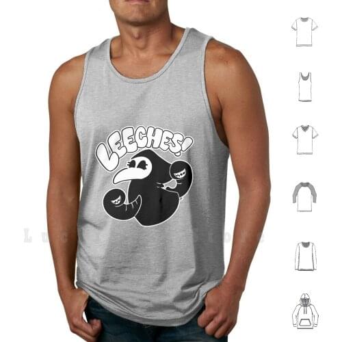 Leeches tank tops vest 100% Cotton Ingrid Ingrid The Plague Plague Plague Cute