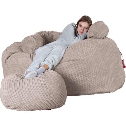 Super-sized wick velvet lazy sofa set bean bag set tatami fabric home furniture one-piece hair small living room sofa