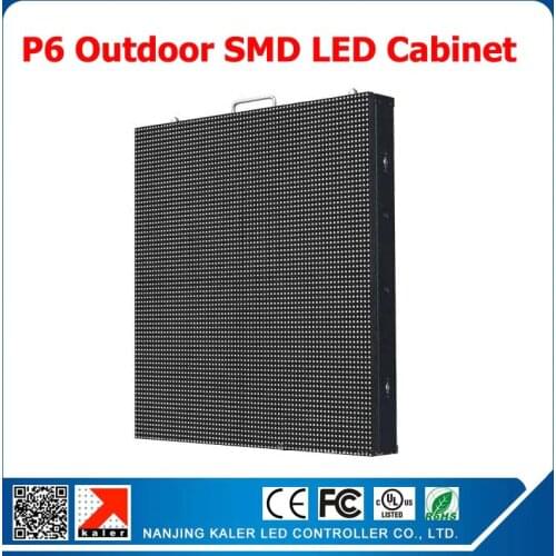 Kaler P6 outdoor full color led display cabinet 768*768mm waterproof rental led cabinet p6 outdoor led display screen