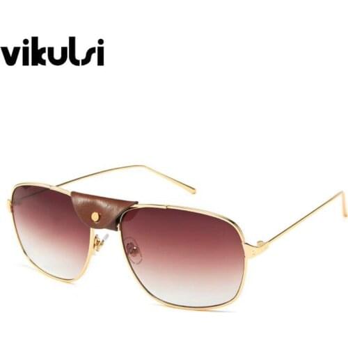 2019 Luxury Italy Brand Designer Square Sunglasses Women Men Retro Metal Frame Aviation Sun Glasses Female Gafas de Sol Shades