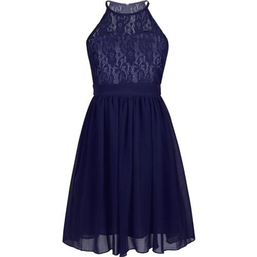 Girls Dress 2021 New Summer Kids Dresses For Girls Clothes Lace Chiffon Princess Birthday Wedding Party Flower Girl Dress 4-16Y