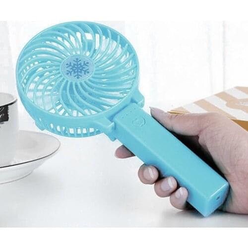 Portable Hand Fan USB Rechargeable Foldable Handheld Mini Fan Cooler 3 Speed Adjustable Cooling Fan for Outdoor Travel