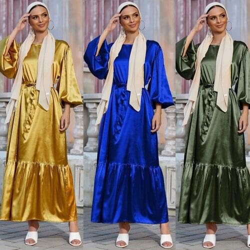 Ramadan Eid Mubarak Kaftan Dubai Abaya Turkey Islam Muslim Fashion Women Hijab Dress Caftan Marocain Dresses Vestidos Robe Femme