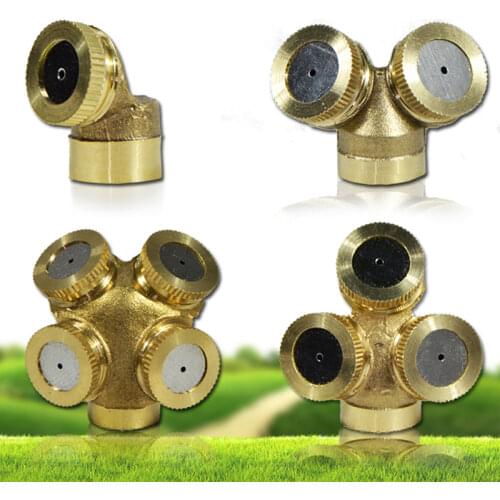 High Pressure Copper Spray Nozzle Garden Water Atomizing Sprinkle Agricultural Sprayer for Garden Watering Adjustable Water Mist
