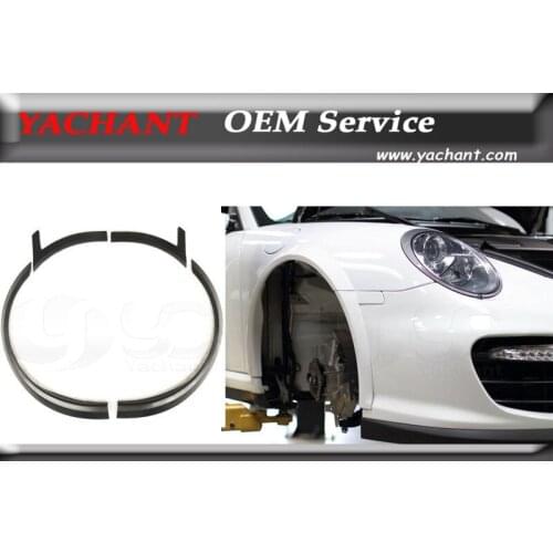 Car-Styling FRP Fiber Glass Body Kit Front Fender Kit 4Pcs Fit For 2004-2012 911 997 OEM Style Front Over Fender Wheel Lid Flare