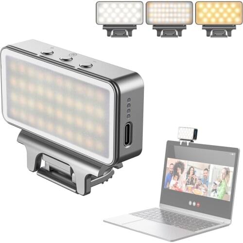VIJIM CL08 Clip-on LED Video Light Video Conference Lighting 3 Modes 3000K-7000K 6 Levels Brightness for Laptop Live Streaming