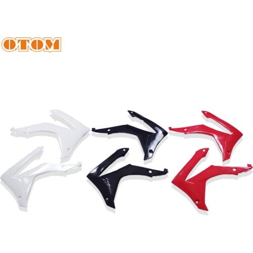 OTOM Motorcycle Enduro Radiator Shroud Side Panel Frame Cover Protection Left Right For Honda CRF250R CRF450R 2014-2017