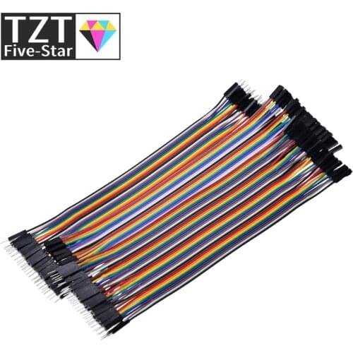TZT 400pcs Jumper Wire Dupont Cable line 20cm 3P-3P 2.54mm Male to Male , Male to Female , Female to Female For Arduino