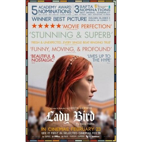 Lady Bird Movie Art print Silk poster Home Wall Decor