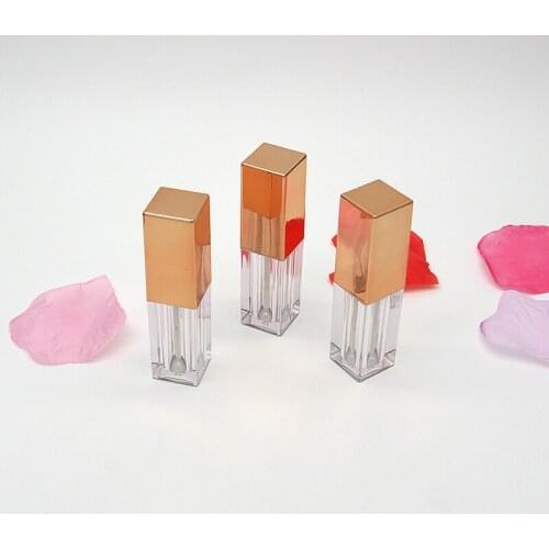 10/30pcs 3ml Empty Lip Gloss Tube Container Clear Lip Balm Tubes Square Lipstick Refillable Bottles Lipgloss Packing Bottles