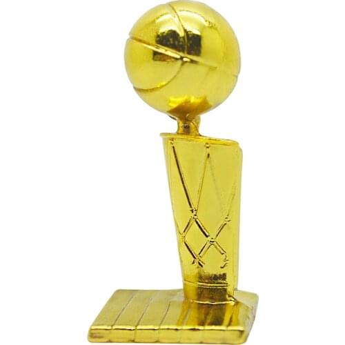 4.2cm Height Basketball Champion Trophy Mini Model Hot Sale Metal Cup Toys Fans Souvenirs Collectibles Gift