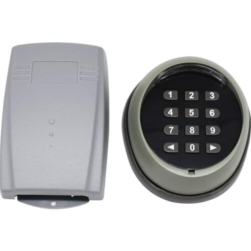 433MHz Remote Control Receiver Metal Wireless Password Keypad Used for Automatic Door Garage Door Swing Gate Sliding Gate Opener