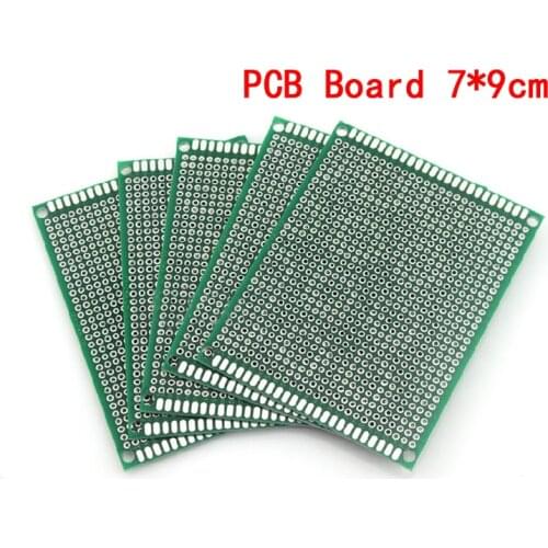 5pcs/lot 7x9cm Double Side Prototype PCB Board 7*9cm Universal Printed Circuit Board For Arduino Experimental PCB Copper Plate