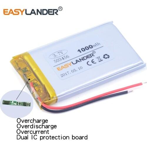 503456 503356 3.7V 1000mAh Rechargeable Li-Polymer Battery For gps garmin Nuvi 205 255w 200 205w 250 255 E-book navigator