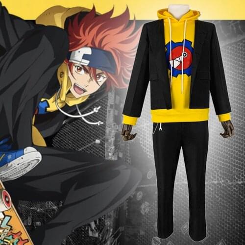 Anime Comic SK8 the Infinity Cosplay Costumes Reki Kyan Cosplay Costume Uniforms Clothes Black Suits Wears Casual Sweatshirts