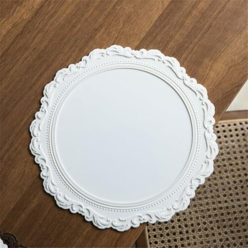 23cm 35cm White Silicone Placemat Tableware Oil Resistant Heat Insulation Non-Slip Tablemat Coaster Kitchen Washable Cup Pad