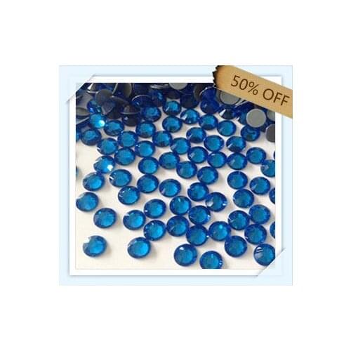 Free shipping WHOLESALE fashion 50% OFF size ss20 5mm sapphire color with 1440 pcs each pack ; diamond stone for GARMENT