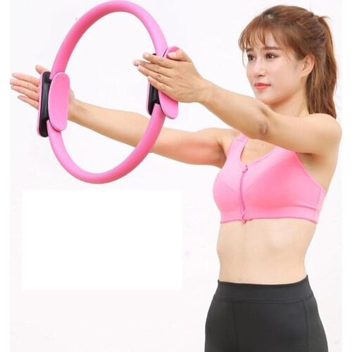 Home Sporting Goods Yoga Circle Dual Grip Pilates Ring Women Fitness Training Circle Workout Lose Weight Equipment Accessories
