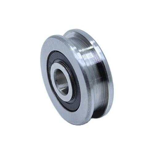 H Groove Bearing ( 1PC ) 8*42*14 mm Steel Bearing Rollers H8/7 Slide Guide Door Window Silent Bearings U Wheel Pulley